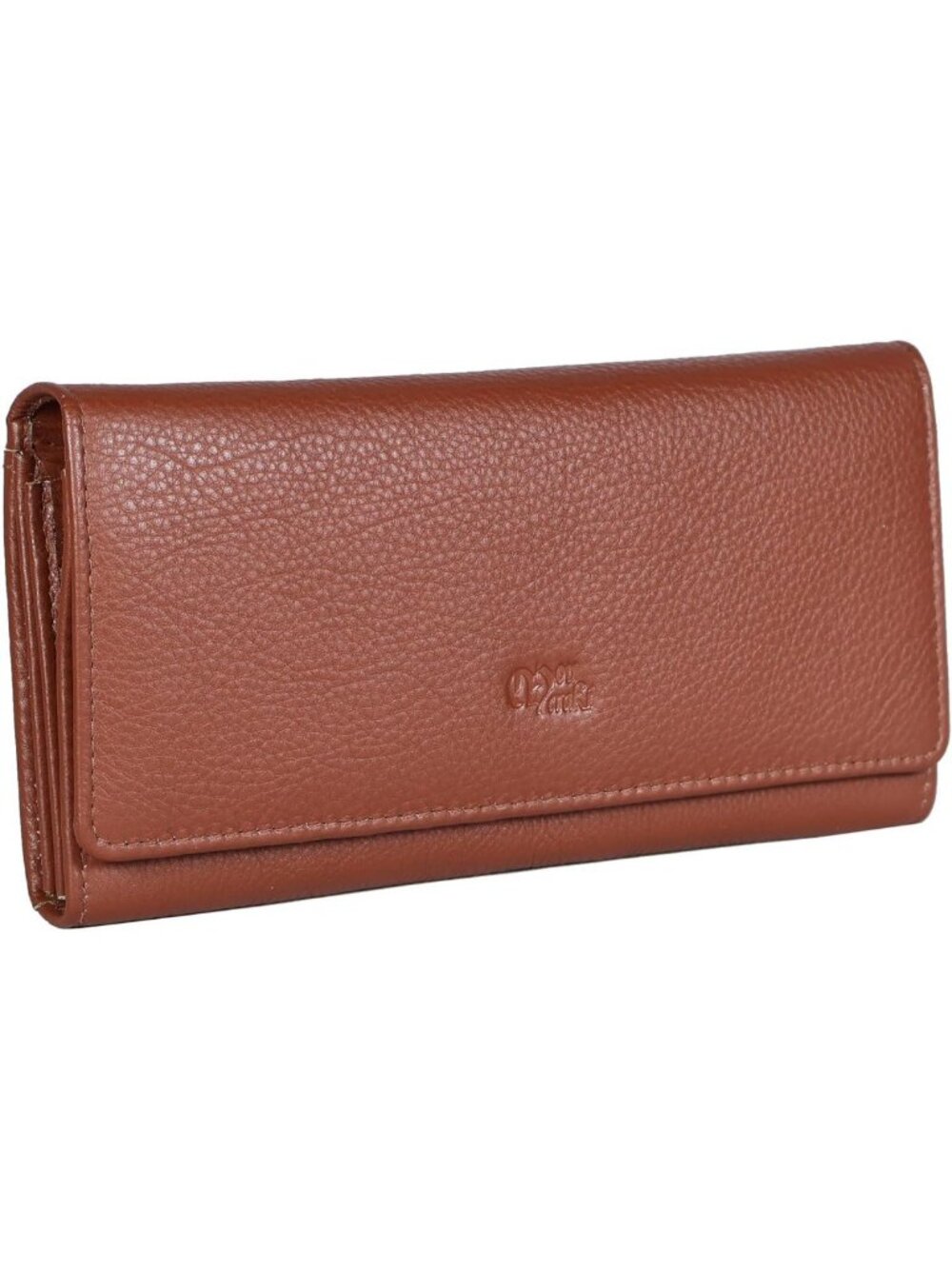 Elegant Women's Leather Wallet, RFID Blocking Bifold Clutch, 17 Card Slots, Zip